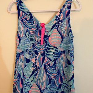 Lilly Pulitzer Florin Reversible Tank Top Scale Up | Royal Blue - Small